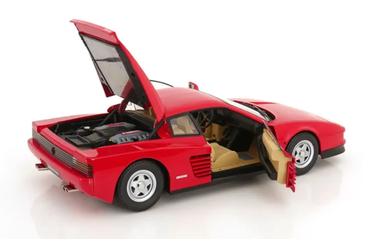 Ferrari Ferrari Testarossa MKI + Center-Lock Wheel and Single Mirror 1984 - 1:12 - KK Scale Ferrari Ferrari Testarossa MKI + Center-Lock Wheel and Single Mirror 1984 - 1:12 - KK Scale