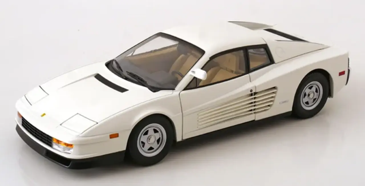 Ferrari Ferrari Testarossa MKI + Center-Lock Wheel and Single Mirror US Version 1984  - 1:12 - KK Scale