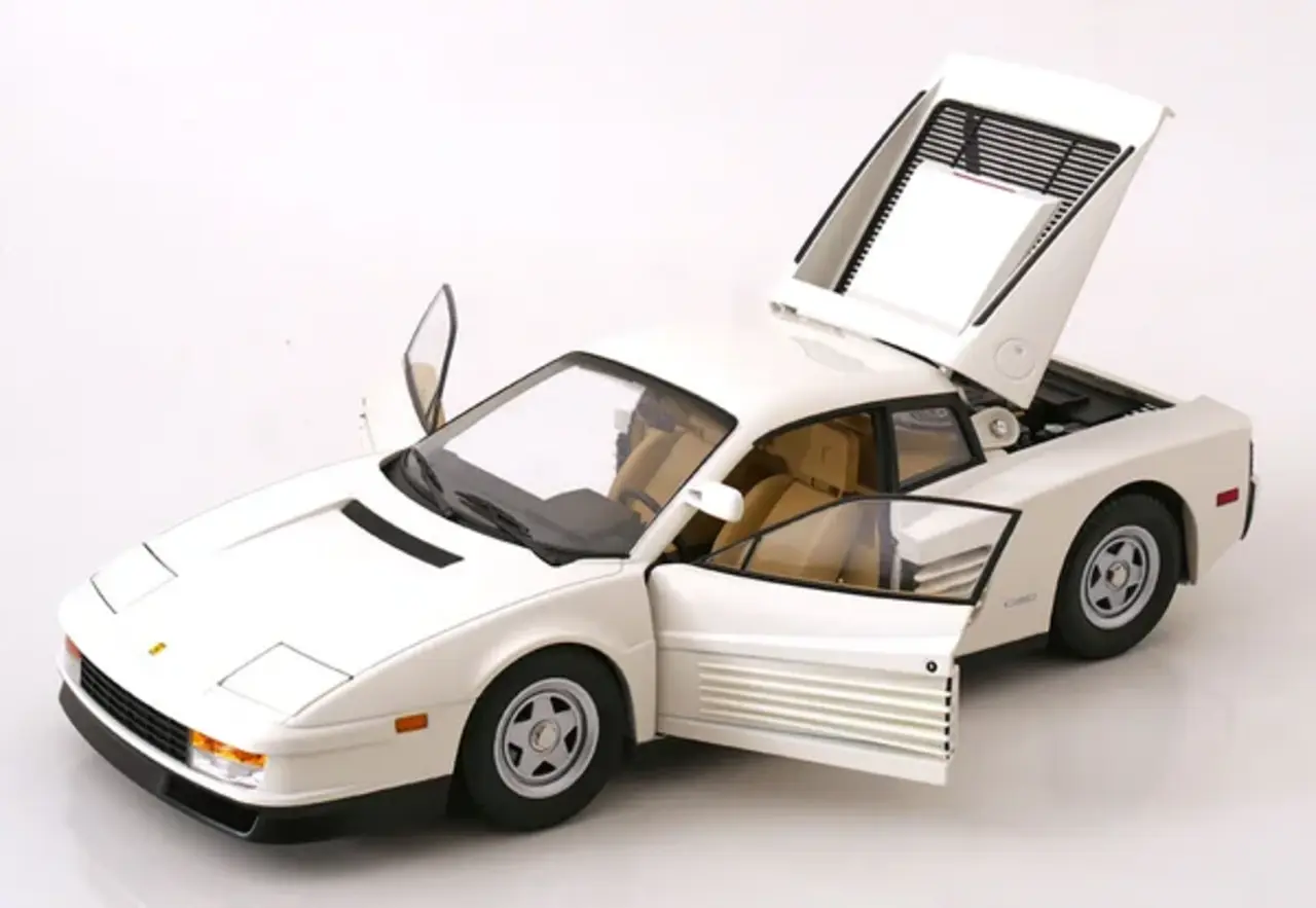 Ferrari Ferrari Testarossa MKI + Center-Lock Wheel and Single Mirror US Version 1984  - 1:12 - KK Scale
