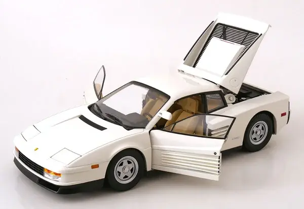 Ferrari Ferrari Testarossa MKI + Center-Lock Wheel and Single Mirror US Version 1984  - 1:12 - KK Scale