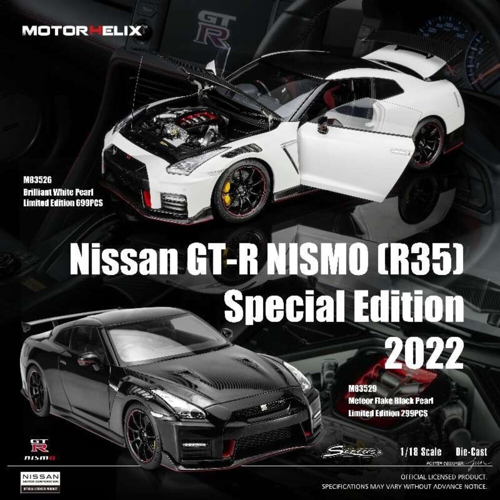 Nissan Nissan GT-R Nismo (R35) Special Edition 2022 - 1:18 - MotorHelix Nissan Nissan GT-R Nismo (R35) Special Edition 2022 - 1:18 - MotorHelix