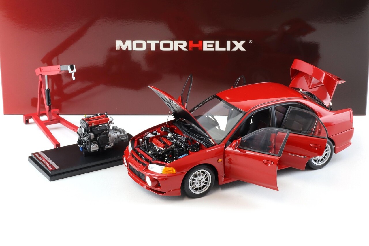 Mitsubishi Mitsubishi Lancer EVO IV + Engine + Accessories 1999 - 1:18 - MotorHelix