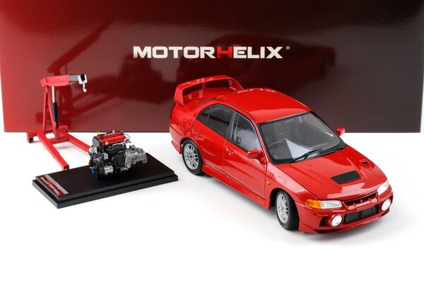 Mitsubishi Mitsubishi Lancer EVO IV + Engine + Accessories 1999 - 1:18 - MotorHelix