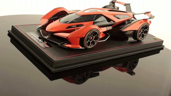 Lamborghini Lamborghini V12 Vision GT Gran Turismo 2020 + Showcase - 1:18 - MR Collection Models Lamborghini Lamborghini V12 Vision GT Gran Turismo 2020 + Showcase - 1:18 - MR Collection Models