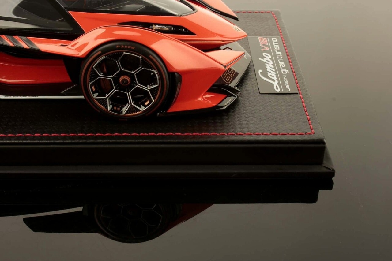 Lamborghini Lamborghini V12 Vision GT Gran Turismo 2020 + Showcase - 1:18 - MR Collection Models Lamborghini Lamborghini V12 Vision GT Gran Turismo 2020 + Showcase - 1:18 - MR Collection Models