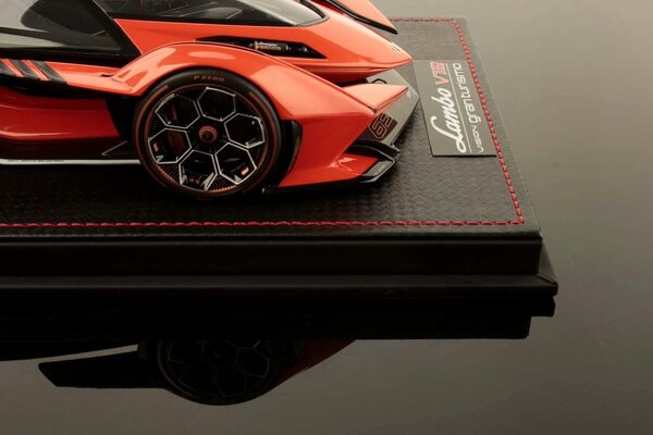 Lamborghini Lamborghini V12 Vision GT Gran Turismo 2020 + Showcase - 1:18 - MR Collection Models Lamborghini Lamborghini V12 Vision GT Gran Turismo 2020 + Showcase - 1:18 - MR Collection Models