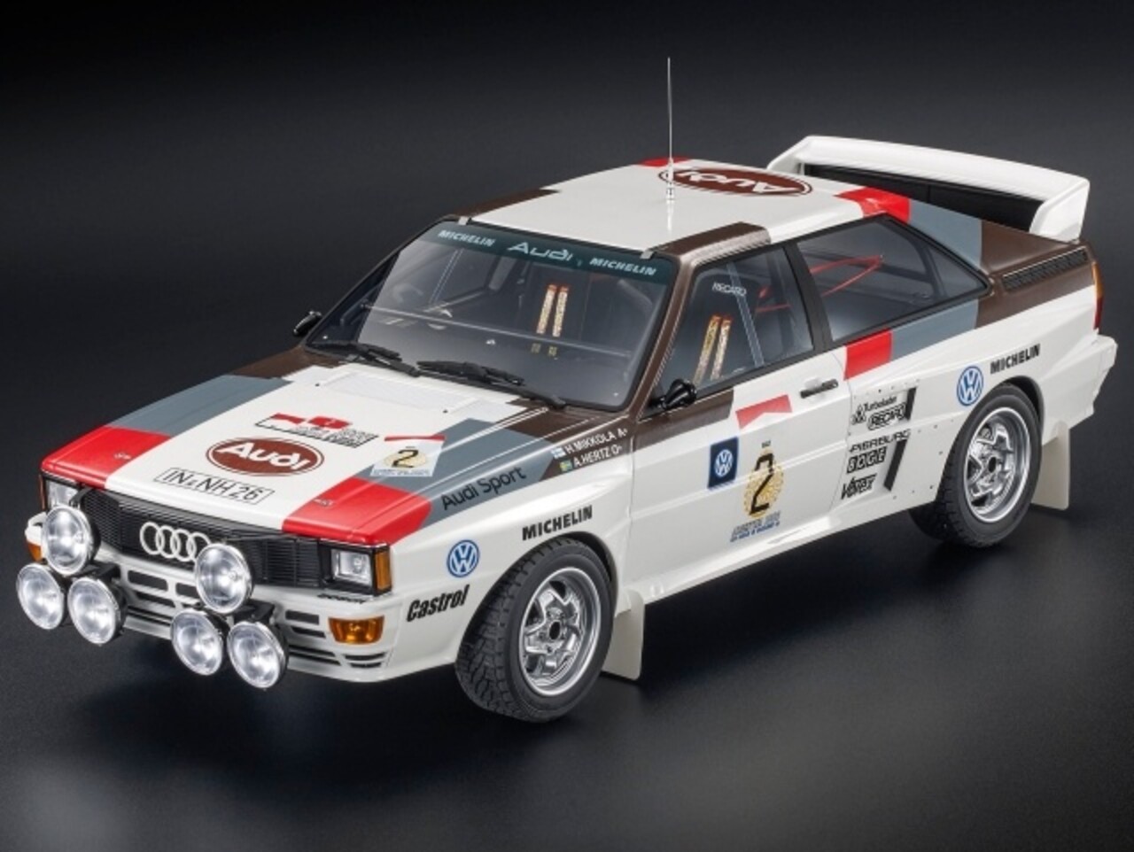 Peugeot Audi Quattro A2 #2 (Night Version) Winner Rally Argentina 1983 - 1:12 - Top Marques Collectibles Peugeot Audi Quattro A2 #2 (Night Version) Winner Rally Argentina 1983 - 1:12 - Top Marques Collectibles