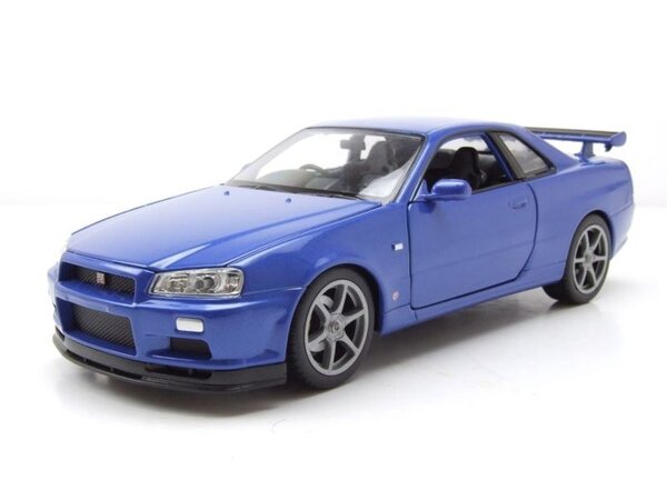 Nissan Nissan Skyline GT-R (R34) RHD -1:24 - Welly Nissan Nissan Skyline GT-R (R34) RHD -1:24 - Welly