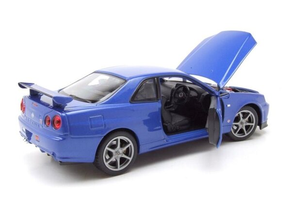 Nissan Nissan Skyline GT-R (R34) RHD -1:24 - Welly Nissan Nissan Skyline GT-R (R34) RHD -1:24 - Welly
