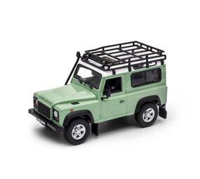 Land Rover Land Rover Defender + Roof Rack -1:24 - Welly Land Rover Land Rover Defender + Roof Rack -1:24 - Welly