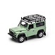 Land Rover Land Rover Defender + Roof Rack -1:24 - Welly Land Rover Land Rover Defender + Roof Rack -1:24 - Welly