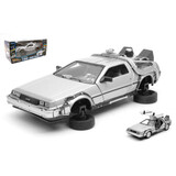 Movie Memorabilia DeLorean Time Machine Back To The Future II Flying Wheel Version 1983 - 1:24 - Welly Movie Memorabilia DeLorean Time Machine Back To The Future II Flying Wheel Version 1983 - 1:24 - Welly