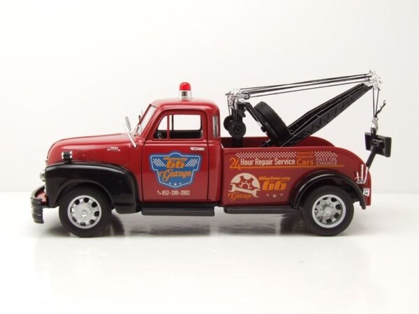 Chevrolet Chevrolet 3800 Tow Truck 'Highway 66 Garage' 1953 - 1:24 - Welly Chevrolet Chevrolet 3800 Tow Truck 'Highway 66 Garage' 1953 - 1:24 - Welly