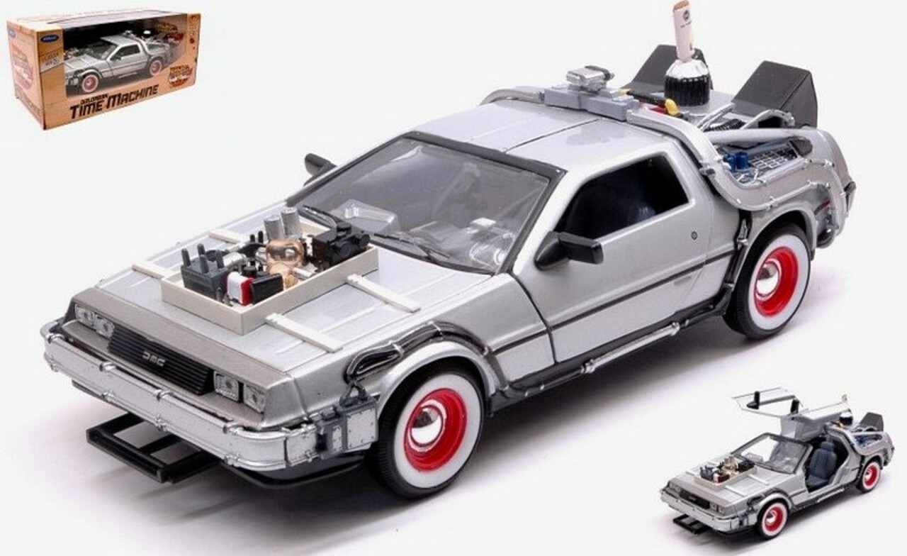 Movie Memorabilia DeLorean Time Machine Back To The Future III 1987 - 1:24 - Welly