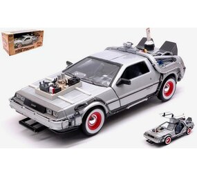 Movie Memorabilia DeLorean Time Machine Back To The Future III 1987 - 1:24 - Welly Movie Memorabilia DeLorean Time Machine Back To The Future III 1987 - 1:24 - Welly