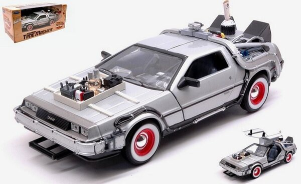 Movie Memorabilia DeLorean Time Machine Back To The Future III 1987 - 1:24 - Welly
