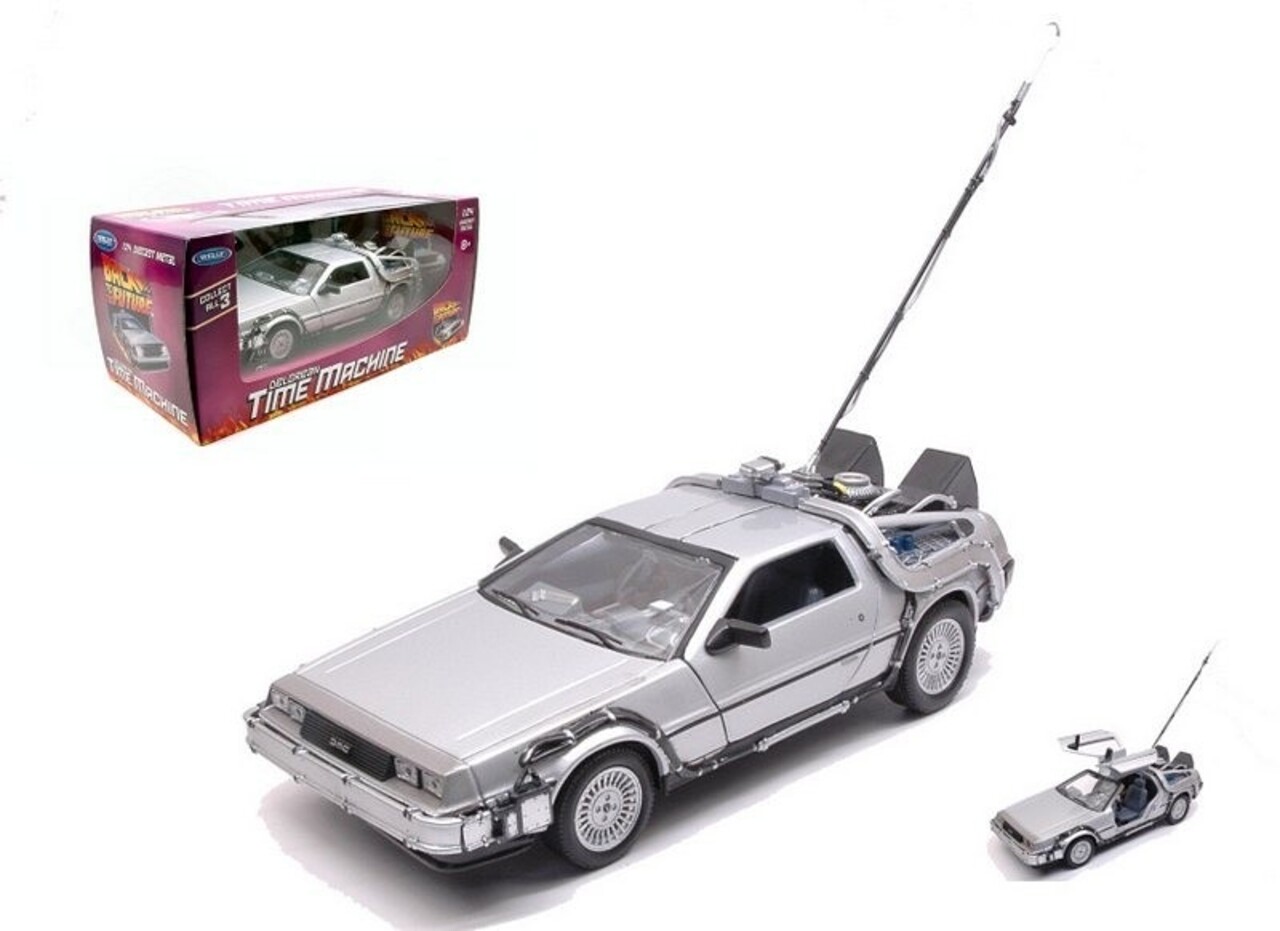 Movie Memorabilia DeLorean Time Machine Back To The Future I 1983 - 1:24 - Welly