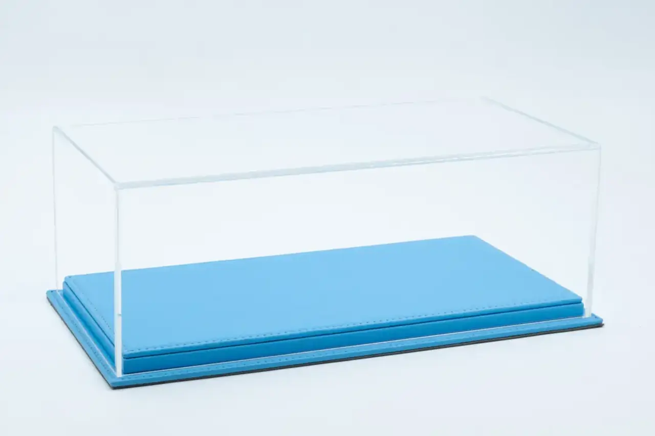 Atlantic Acrylic Display Case Mulhouse + Blue Leather Base - 1:12 - Atlantic Atlantic Acrylic Display Case Mulhouse + Blue Leather Base - 1:12 - Atlantic