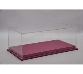 Atlantic Acrylic Display Case Mulhouse + Pink Leather Base - 1:12 - Atlantic Atlantic Acrylic Display Case Mulhouse + Pink Leather Base - 1:12 - Atlantic