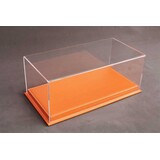 Atlantic Acrylic Display Case Mulhouse + Orange  Leather Base - 1:12 - Atlantic