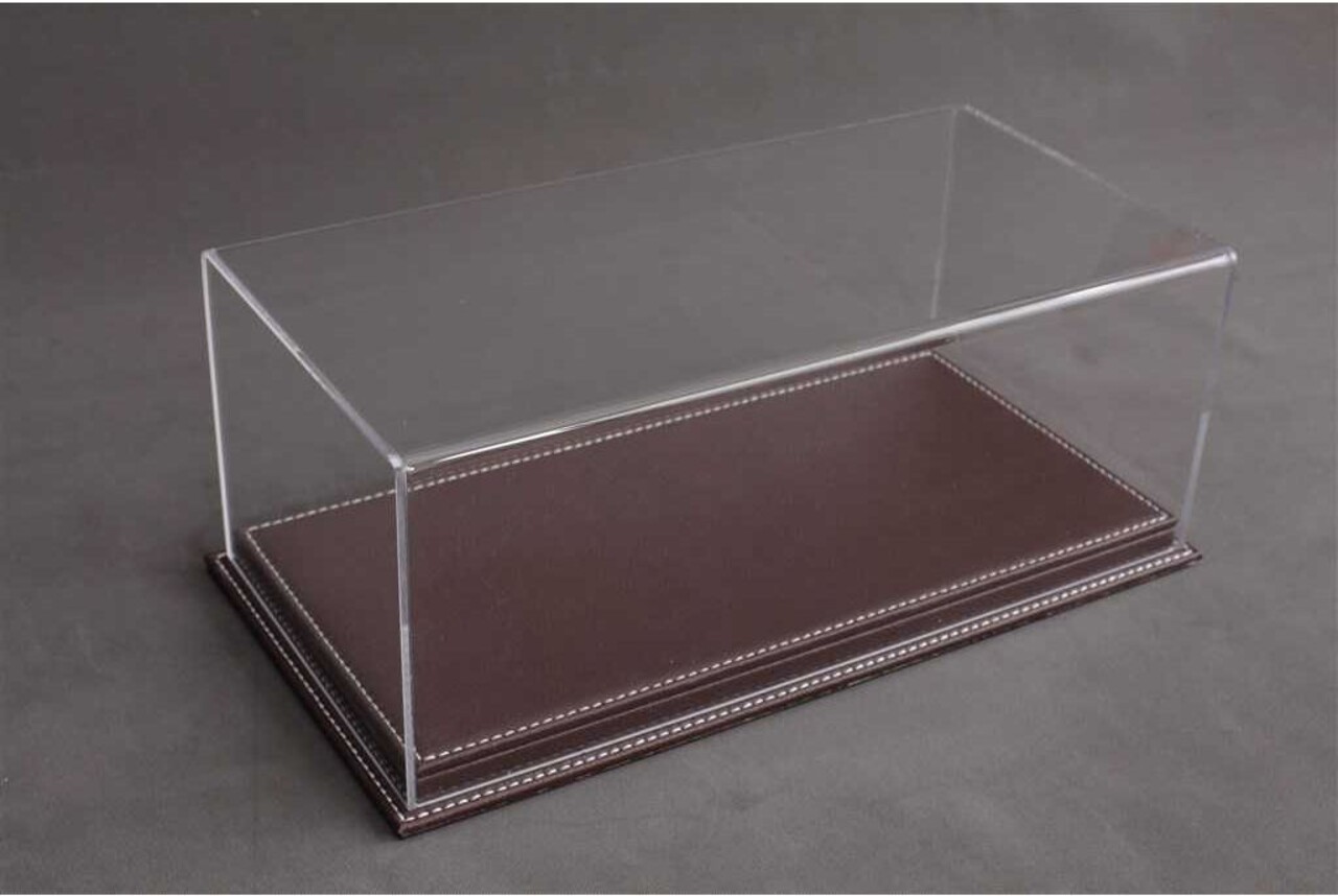 Atlantic Acrylic Display Case Mulhouse + Dark Brown Leather Base - 1:12 - Atlantic Atlantic Acrylic Display Case Mulhouse + Dark Brown Leather Base - 1:12 - Atlantic