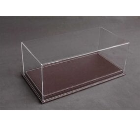 Atlantic Acrylic Display Case Mulhouse + Dark Brown Leather Base - 1:12 - Atlantic Atlantic Acrylic Display Case Mulhouse + Dark Brown Leather Base - 1:12 - Atlantic
