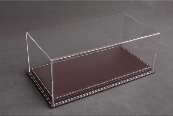 Atlantic Acrylic Display Case Mulhouse + Dark Brown Leather Base - 1:12 - Atlantic Atlantic Acrylic Display Case Mulhouse + Dark Brown Leather Base - 1:12 - Atlantic