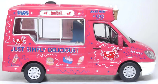 Mercedes-Benz Mercedes-Benz Sprinter Ice Cream Van - 1:43 - Oxford Mercedes-Benz Mercedes-Benz Sprinter Ice Cream Van - 1:43 - Oxford