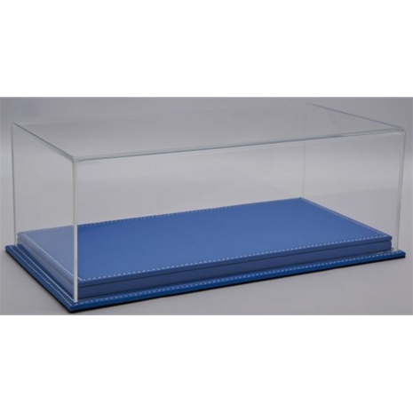 Atlantic Acrylic Display Case Mulhouse with Blue Leather Base - 1:18 - Atlantic