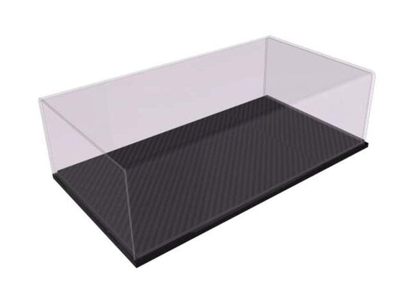 Atlantic Acrylic Display Case Stuttgart Carbon Fibre Effect Base - 1:18 - Atlantic Atlantic Acrylic Display Case Stuttgart Carbon Fibre Effect Base - 1:18 - Atlantic