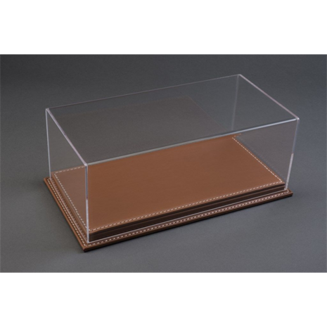 Atlantic Acrylic Display Case Mulhouse with Brown Leather Base - 1:18 - Atlantic Atlantic Acrylic Display Case Mulhouse with Brown Leather Base - 1:18 - Atlantic