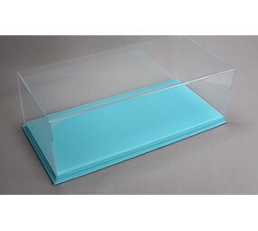 Atlantic Acrylic Display Case Mulhouse with Turquoise Leather Base - 1:18 - Atlantic Atlantic Acrylic Display Case Mulhouse with Turquoise Leather Base - 1:18 - Atlantic