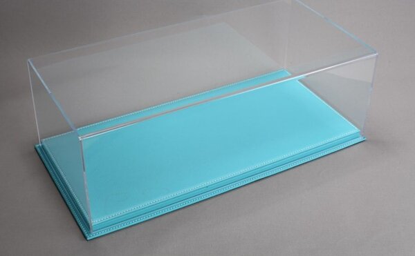 Atlantic Acrylic Display Case Mulhouse with Turquoise Leather Base - 1:18 - Atlantic Atlantic Acrylic Display Case Mulhouse with Turquoise Leather Base - 1:18 - Atlantic