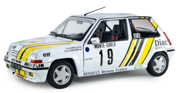 Renault Renault 5 GT Turbo MKII #19 Rally Monte Carlo 1989 - 1:18 - Solido Renault Renault 5 GT Turbo MKII #19 Rally Monte Carlo 1989 - 1:18 - Solido
