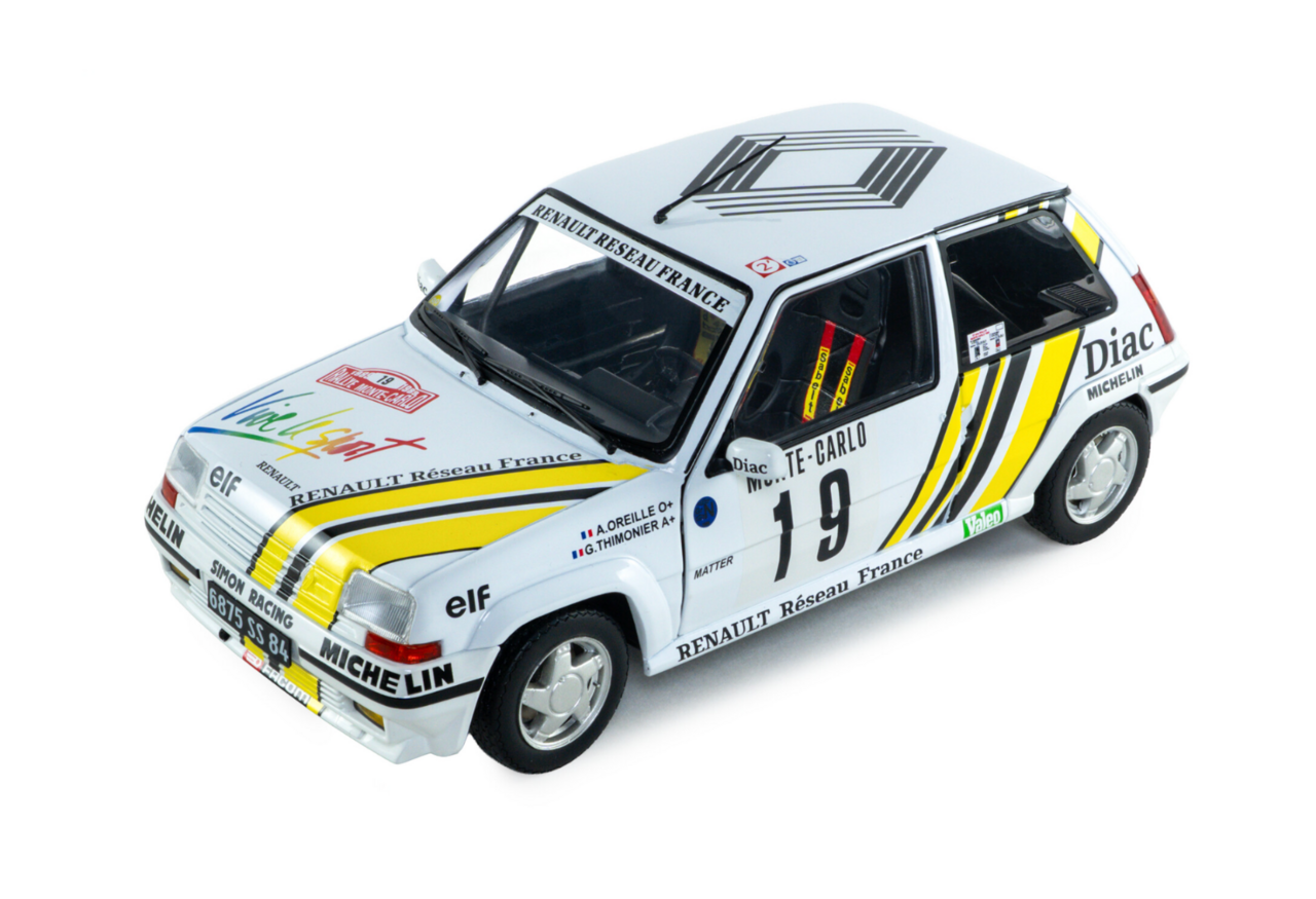 Renault Renault 5 GT Turbo MKII #19 Rally Monte Carlo 1989 - 1:18 - Solido Renault Renault 5 GT Turbo MKII #19 Rally Monte Carlo 1989 - 1:18 - Solido