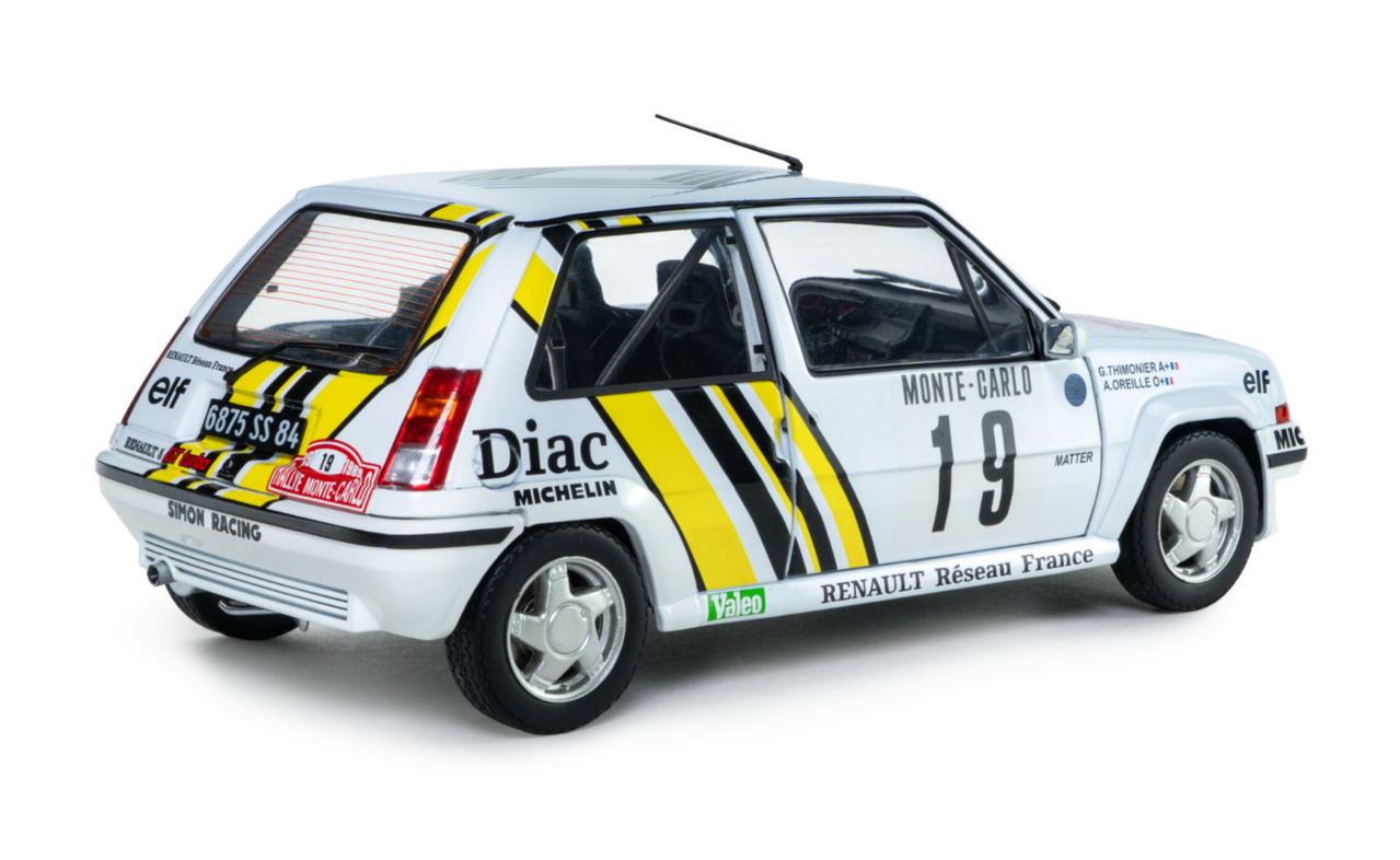 Renault Renault 5 GT Turbo MKII #19 Rally Monte Carlo 1989 - 1:18 - Solido Renault Renault 5 GT Turbo MKII #19 Rally Monte Carlo 1989 - 1:18 - Solido