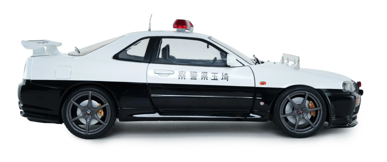 Nissan Nissan Skyline GT-R (BNR34) Japanese Police 1999 - 1:18 - Solido Nissan Nissan Skyline GT-R (BNR34) Japanese Police 1999 - 1:18 - Solido