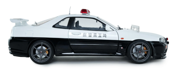 Nissan Nissan Skyline GT-R (BNR34) Japanese Police 1999 - 1:18 - Solido Nissan Nissan Skyline GT-R (BNR34) Japanese Police 1999 - 1:18 - Solido