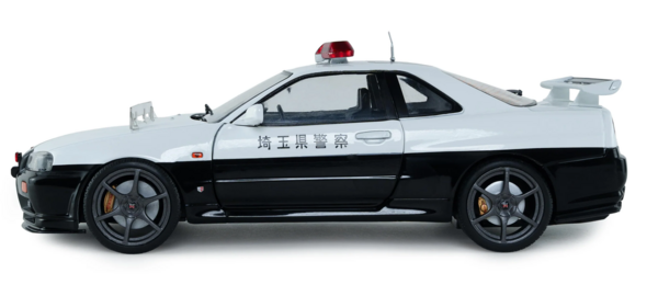 Nissan Nissan Skyline GT-R (BNR34) Japanese Police 1999 - 1:18 - Solido Nissan Nissan Skyline GT-R (BNR34) Japanese Police 1999 - 1:18 - Solido