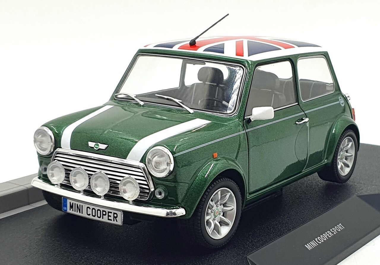 Mini Mini Cooper Sport 1997 + Flag - 1:18 - Solido Mini Mini Cooper Sport 1997 + Flag - 1:18 - Solido