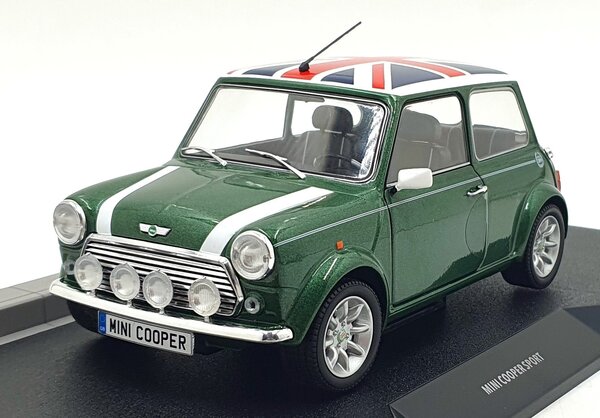 Mini Mini Cooper Sport 1997 + Flag - 1:18 - Solido Mini Mini Cooper Sport 1997 + Flag - 1:18 - Solido