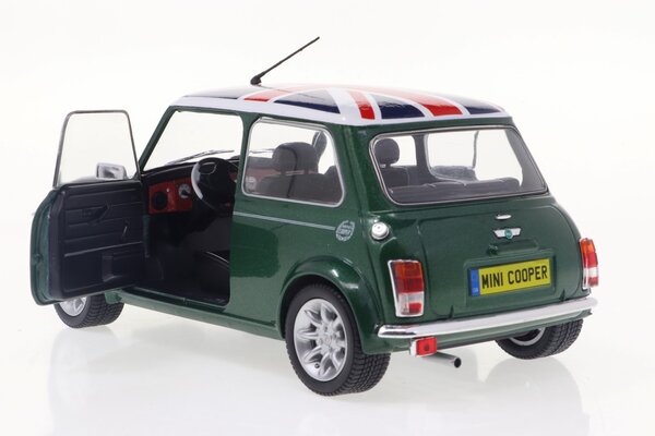 Mini Mini Cooper Sport 1997 + Flag - 1:18 - Solido Mini Mini Cooper Sport 1997 + Flag - 1:18 - Solido