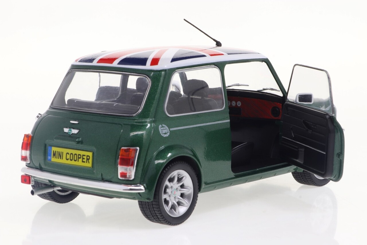 Mini Mini Cooper Sport 1997 + Flag - 1:18 - Solido Mini Mini Cooper Sport 1997 + Flag - 1:18 - Solido