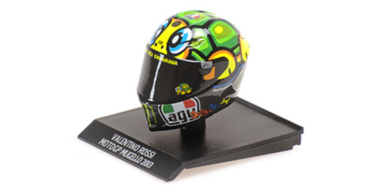 AGV Helm Valentino Rossi MotoGP Mugello 2013 - 1:10 - Minichamps AGV Helm Valentino Rossi MotoGP Mugello 2013 - 1:10 - Minichamps