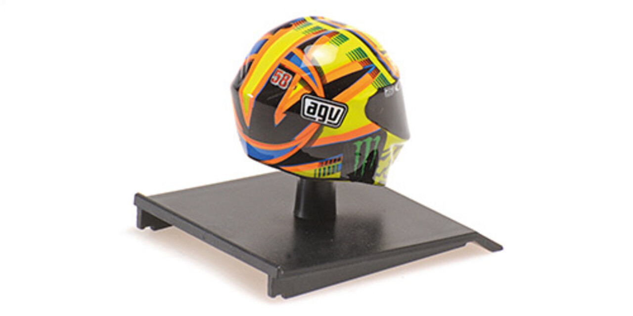 AGV Helm Valentino Rossi MotoGP Qatar 2014 - 1:10 - Minichamps AGV Helm Valentino Rossi MotoGP Qatar 2014 - 1:10 - Minichamps