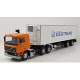 Volvo Volvo F12 Tractor 6x2 + Reefer Semi Trailer 2 Axle 'Deutrans' 1980 - 1:43 - Premium ClassiXXs