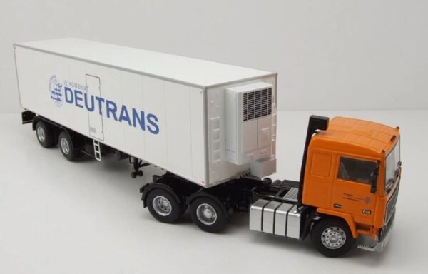 Volvo Volvo F12 Tractor 6x2 + Reefer Semi Trailer 2 Axle 'Deutrans' 1980  - 1:43 - Premium ClassiXXs