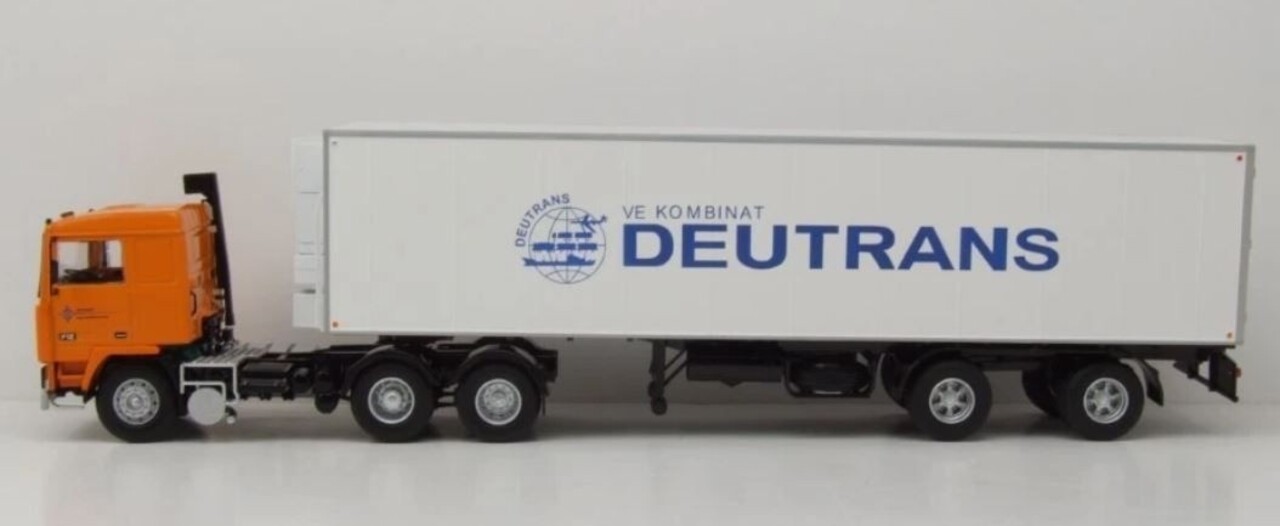 Volvo Volvo F12 Tractor 6x2 + Reefer Semi Trailer 2 Axle 'Deutrans' 1980  - 1:43 - Premium ClassiXXs