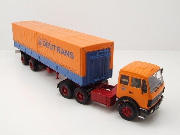 Mercedes-Benz Mercedes-Benz NG 2232 Tractor 6x2 + Curtainside Trailer 'Deutrans' 1980 - 1:43 - Premium ClassiXXs Mercedes-Benz Mercedes-Benz NG 2232 Tractor 6x2 + Curtainside Trailer 'Deutrans' 1980 - 1:43 - Premium ClassiXXs