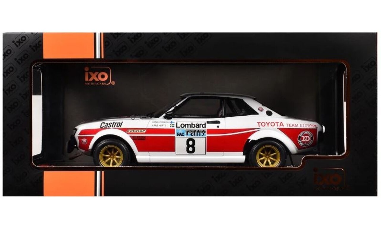Toyota Toyota Celica 2000 GT (RA21) #8 RAC Rally 1977 - 1:18 - IXO Models Toyota Toyota Celica 2000 GT (RA21) #8 RAC Rally 1977 - 1:18 - IXO Models